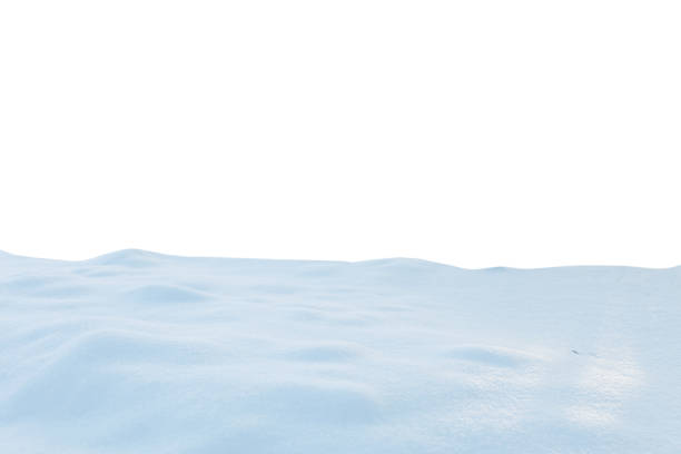 istock A large beautiful snowdrift isolated on white background.Winter snow  background. A big snow drift 1348851847