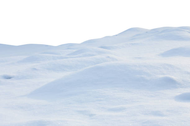 istock A large beautiful snowdrift isolated on white background.Winter snow  background. A big snow drift 1348852069