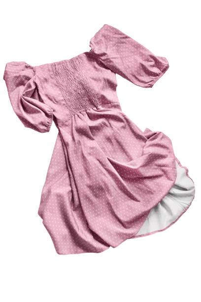istock Pink dress isolated 1348852423