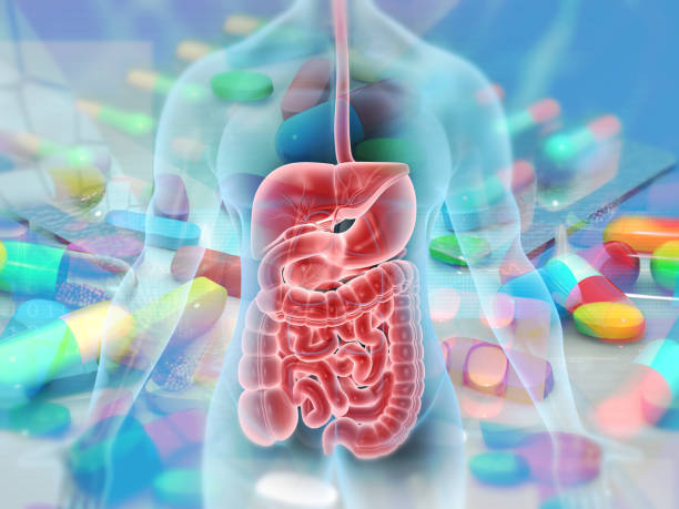istock Human body and medicine, tablets and pills. Medical background 1348856486