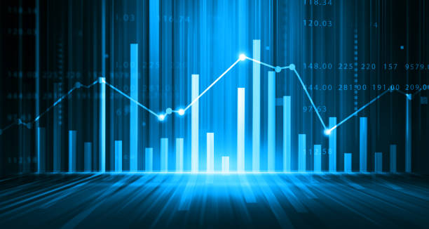 istock Stock market investment graph chart 1348857040