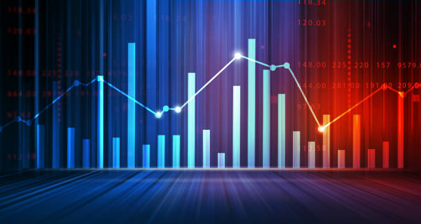 istock Stock market investment graph chart 1348857048
