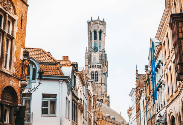 istock Traditional Cathedral building in Bruges, Belgium 1348863005