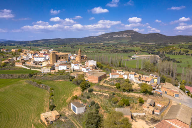 istock Aerial view of Typical spanish village 1348863200