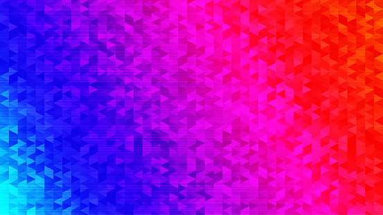 Mosaic cube pattern with 3D graphic noise effect on a bright gradient background.