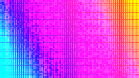 Mosaic vibrant glowing gradient background.