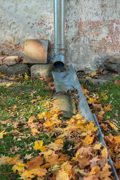 istock Rainwater gutter of the  house. 1348869938