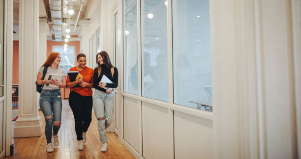 istock Group of college students after lecture 1348870489