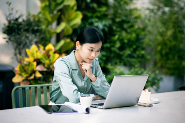 istock Young businesswomen working with laptop 1348872432