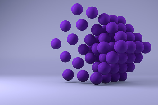 Abstract 3D Spheres Background