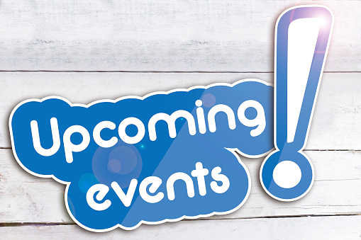 Upcoming events background design