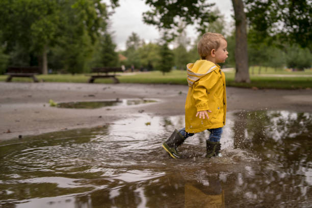 istock Little boy walking outdoors 1348886741