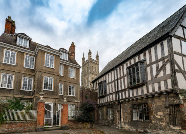 istock Historic buildings of Gloucester Cathedral 1348901529