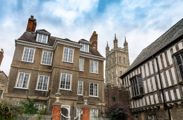 istock Historic buildings of Gloucester Cathedral 1348901546