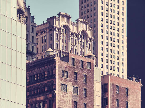 istock Manhattan diverse architecture, New York City, USA. 1348905906