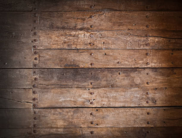 istock ancient wooden texture in Spain. Selective focus 1348919285