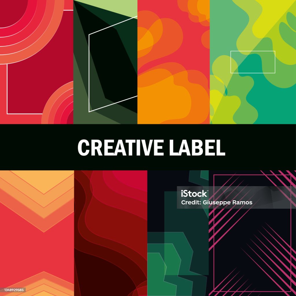 Set Of Creative Labels Stock Illustration - Download Image Now ...