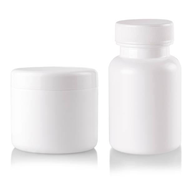 istock jar or blank packaging with cap isolated in white background 1348929671