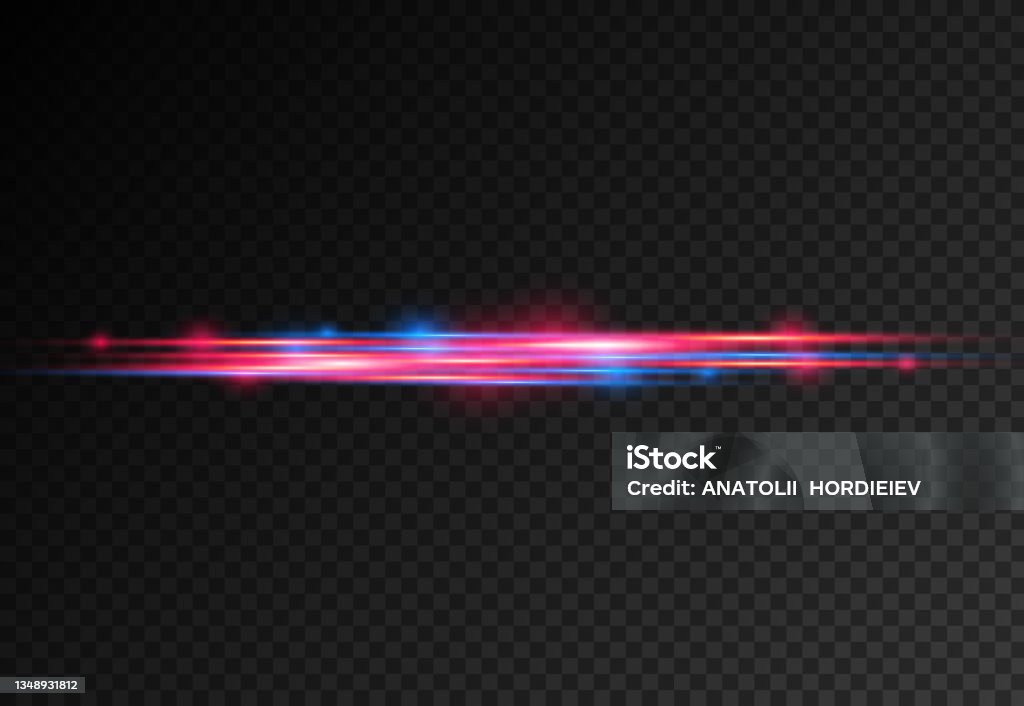 Red Yellow Blue Line Rays Red Blue Motion Line Horizontal Light Rays Stock Illustration ...