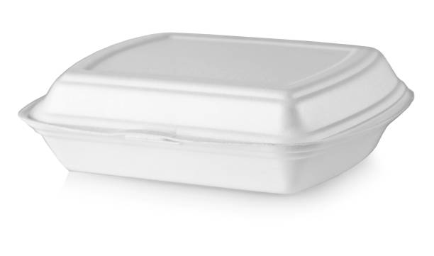 istock plastic white disposable food box on white background 1348934257