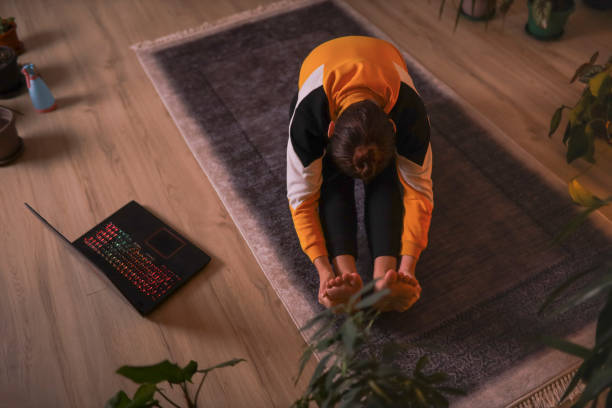 istock Reaching the toes exercise 1348938635