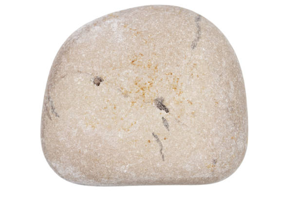 istock Top view of single gray pebble 1348940452