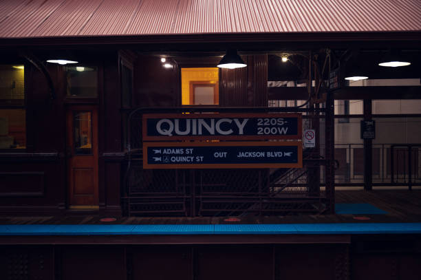 istock October 22, 2020- Chicago Subway, Quincy station 1348942383
