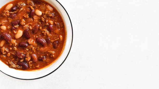 istock Stewed beans with ground beef, jalapeno pepper and bacon 1348943230
