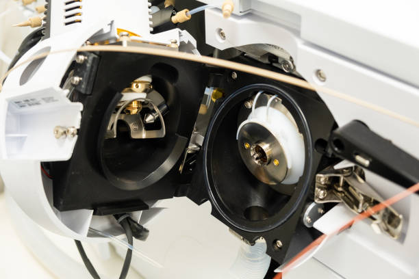 istock Open ion source of mass spectrometer. Maintenance of mass detector. LC MS analysis in analytical laboratory 1348944170