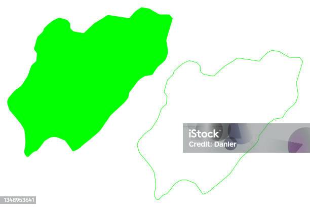 Coats Island Map Vector Illustration Scribble Sketch Coats Map Stock