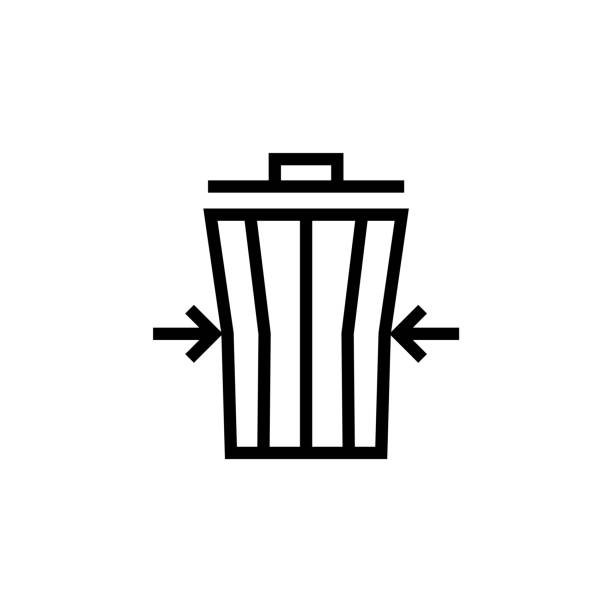Symbol "Abfall reduzieren" – Vektorgrafik