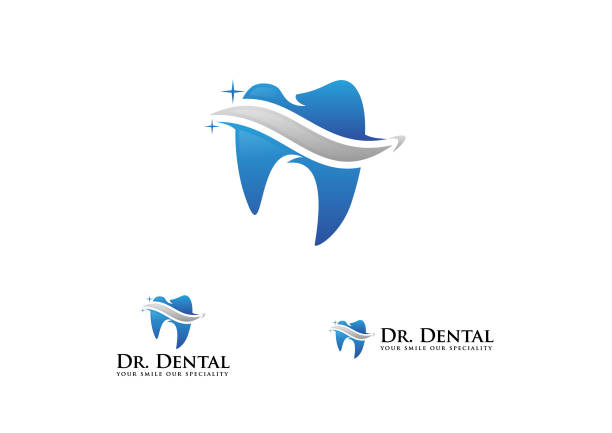 Dental Logo Design Vector Illustration Dental Logo Design Vector Illustration dentist logos stock illustrations