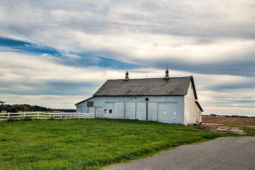 White Barn in Rural America