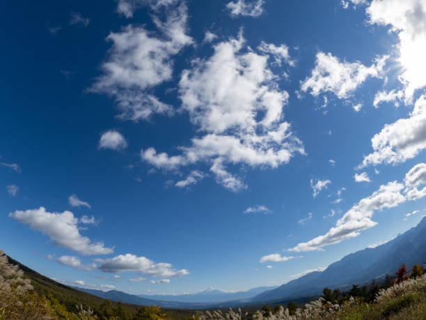 Landscape of the cloud sky Landscape of the cloud sky.
This is a photograph taken with a fisheye lens. fisheye lens stock pictures, royalty-free photos & images