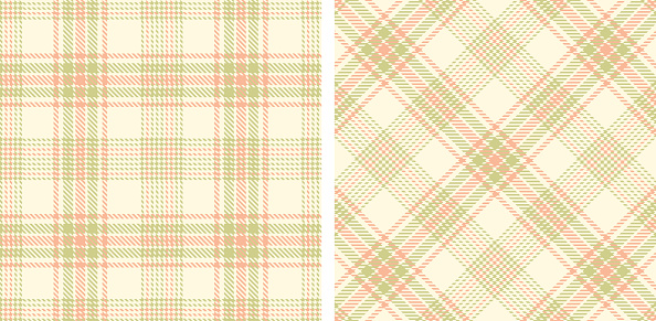 istock Seamless plaid pattern background set. 1348970314