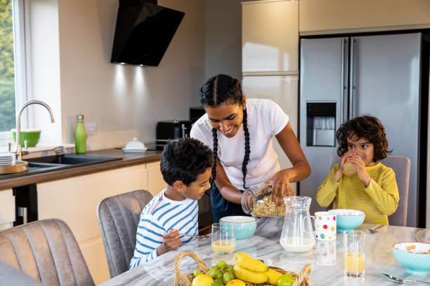 istock Eating Breakfast as a Family 1348979646