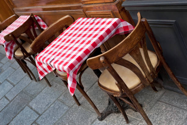 istock Typical terrace in Paris France 1348983201
