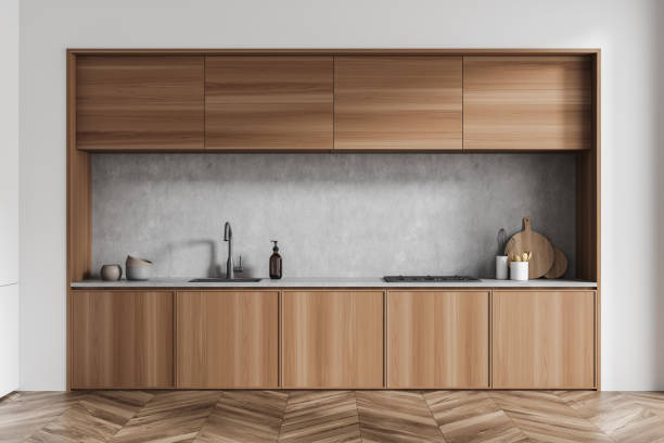 istock Close view on cozy kitchen room interior with electric cooker 1348983519