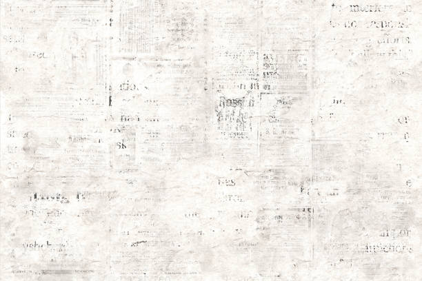 istock Newspaper paper grunge vintage old aged texture background 1348984742