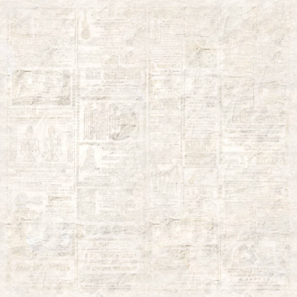 istock Newspaper seamless pattern with old vintage unreadable paper texture background 1348984756
