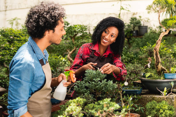 istock botanist talking to colleague 1348986403