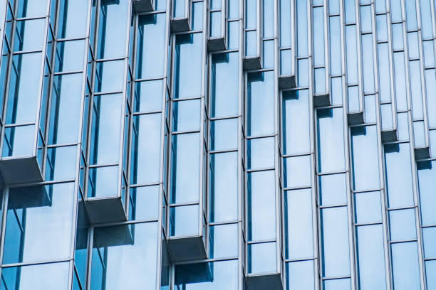 istock Architecture details Modern Building Glass facade Business background 1348988620