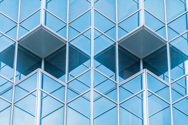 istock Architecture details Modern Building Glass facade Business background 1348990384