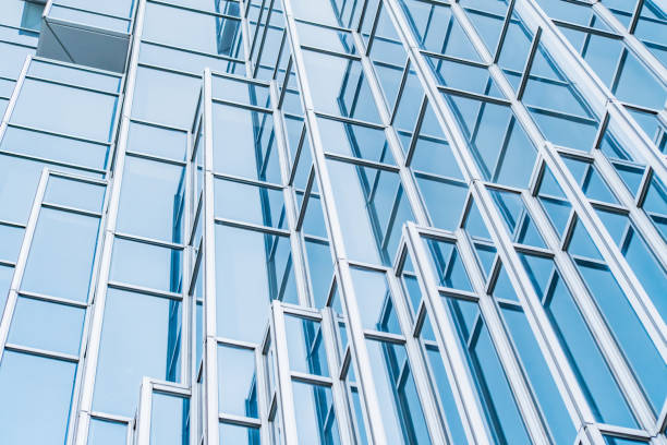 istock Architecture details Modern Building Glass facade Business background 1348990555
