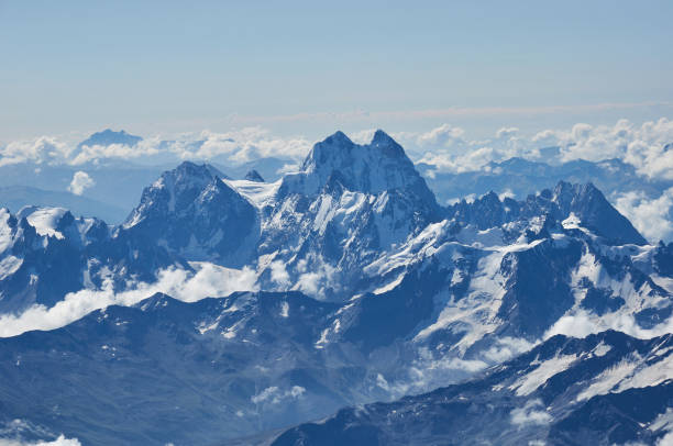 istock View to Mountain Ushba at sunset 1348992905