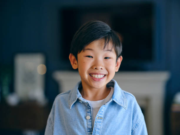 istock Natural Light Portrait of an Asian Boy 1348996037