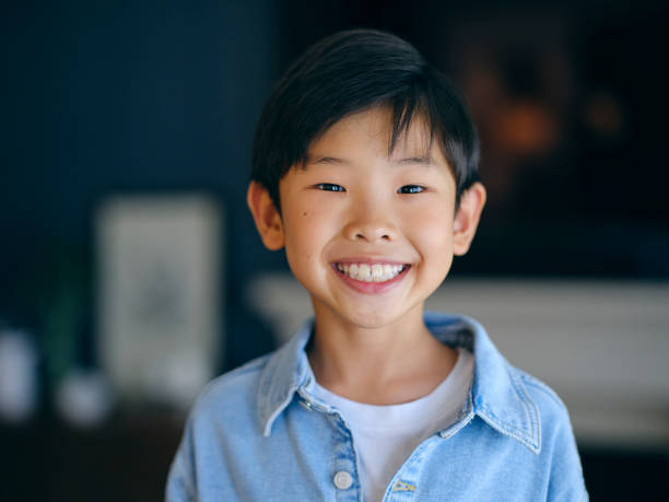 istock Natural Light Portrait of an Asian Boy 1348996563