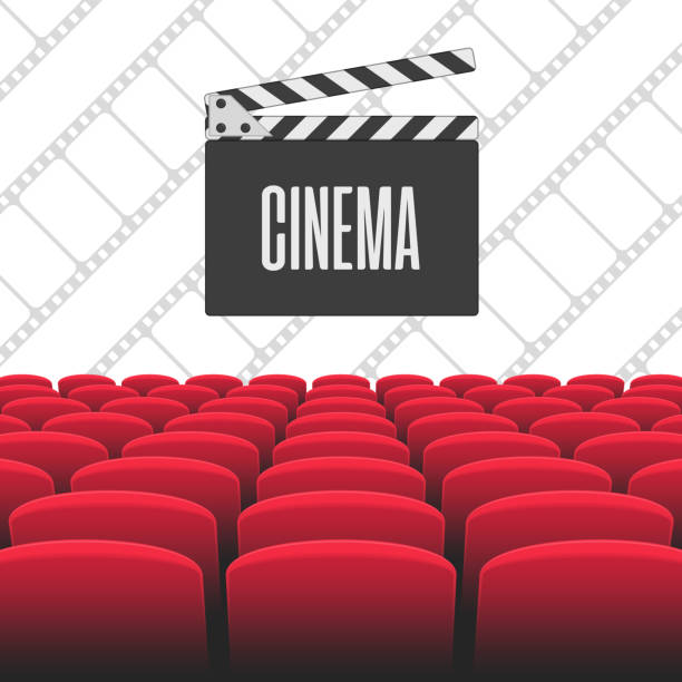 istock Interior of cinema movie theatre. 1348998184