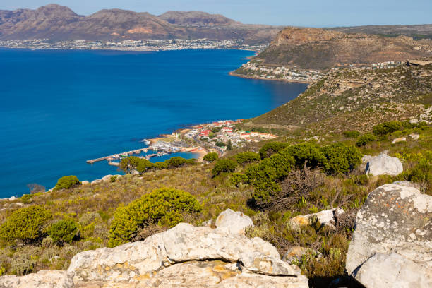 istock Elevated panoramic view of Kalk Bay Harbour in False Bay 1349000370