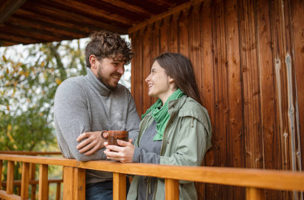 istock Young Couple Having Good Times In Fall Season 1349004680